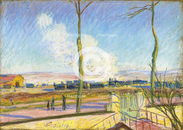 La gare de marchandises, c. 1880. Artist: Sisley, Alfred (1839-1899)