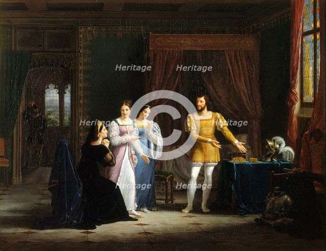 La générosité de Bayard, 1827. Creator: Henry-Joseph Boichard.