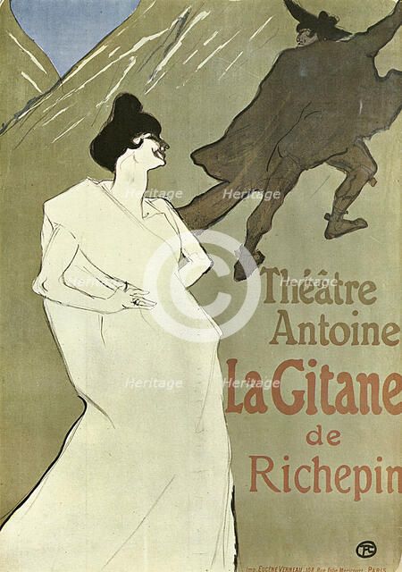 'La Gitane', 1899-1900.  Artist: Henri de Toulouse-Lautrec