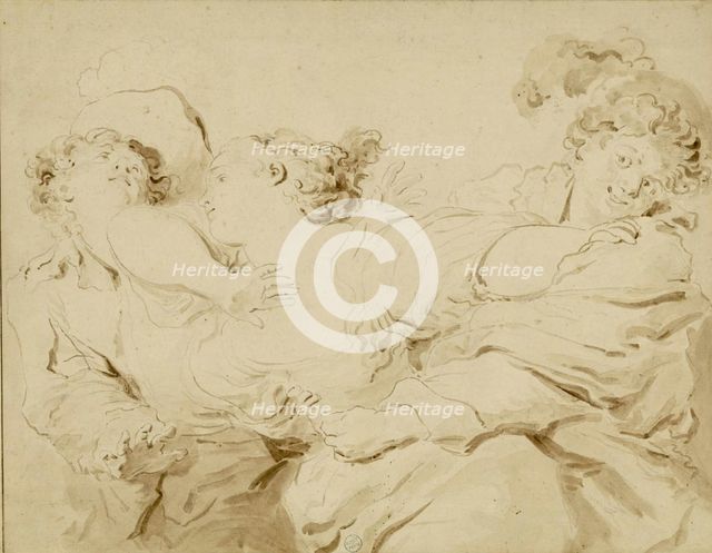 La Gifle , 1785. Creator: Fragonard, Jean Honoré (1732-1806).