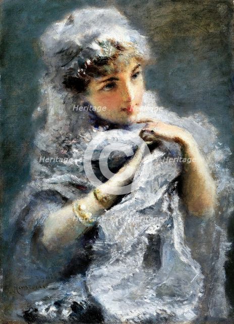 La giovinetta inglese, 1886. Creator: Ranzoni, Daniele (1843-1889).