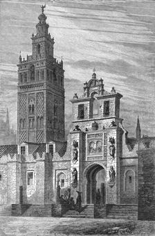 La Giralda at Seville; An Autumn Tour in Andalusia 1875. Creator: Gustave Doré