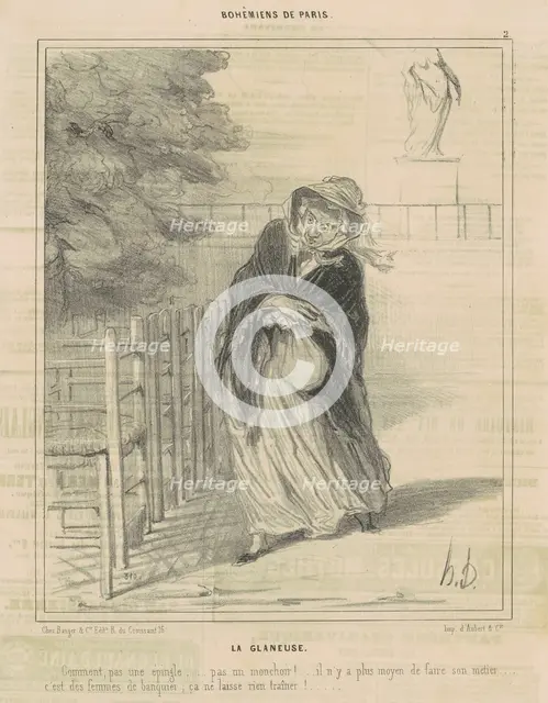 La Glaneuse, 19th century. Creator: Honore Daumier.