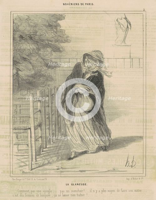 La Glaneuse, 19th century. Creator: Honore Daumier.