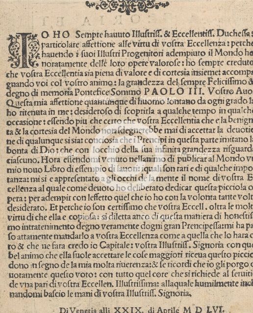 La Gloria et l'Honore di Ponti Tagliati, E Ponti in Aere, title page (verso), 1556., 1556. Creator: Matteo Pagano.