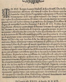 La Gloria et l'Honore di Ponti Tagliati, E Ponti in Aere, title page (verso), 1556., 1556. Creator: Matteo Pagano