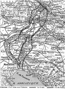 La grande attaque du Carso (aout 1916); La progression italienne sur le Carso 1916. Creator: Unknown