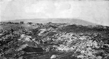 La grande attaque du Carso (aout 1916); Tranchees autrichiennes du Monte San Michele 1916. Creator: Unknown