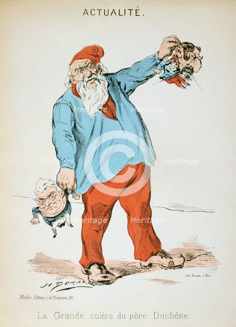 'La Grande Colere du Pere Duchene', Franco-Prussian war, 1871.  Artist: H Demare