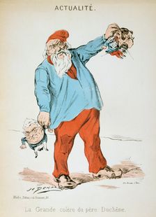 La Grande Colere du Pere Duchene Franco-Prussian war, 1871. Artist: H Demare