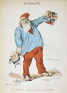 La Grande Colere du Pere Duchene Franco-Prussian war, 1871. Artist: H Demare