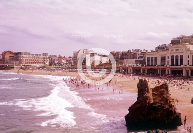 La Grande Plage, Biarritz, France, c1955. Creator: Arthur Charles Kirby Ware.