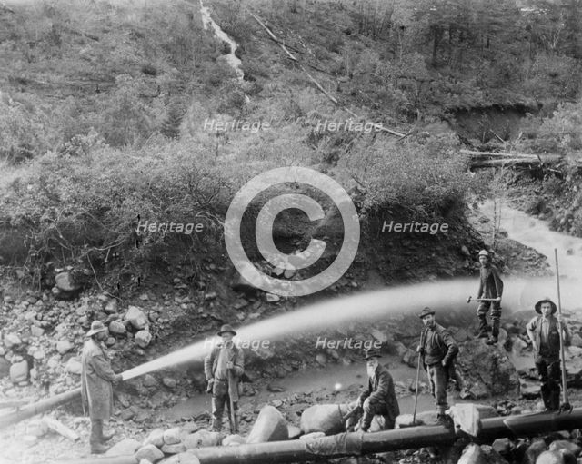 La Grange Mine Crew, California, 1890s. Creator: Anonymous.