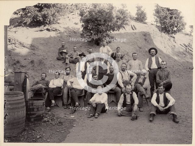 La Grange Mine Crew, California, 1900s. Creator: Anonymous.