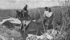 La guerre aerienne en Macedoine Grecque : un avion ennemi "Descendu" dans..., 1916. Creator: Unknown