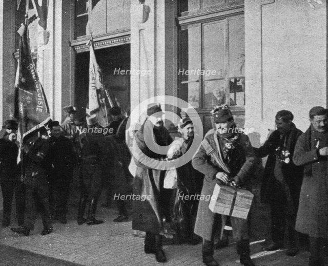 'La Guerre en Belgique et en France; De la prison a la Montagne : A Leysin...27 janvier 1916.', 1916 Creator: Unknown.