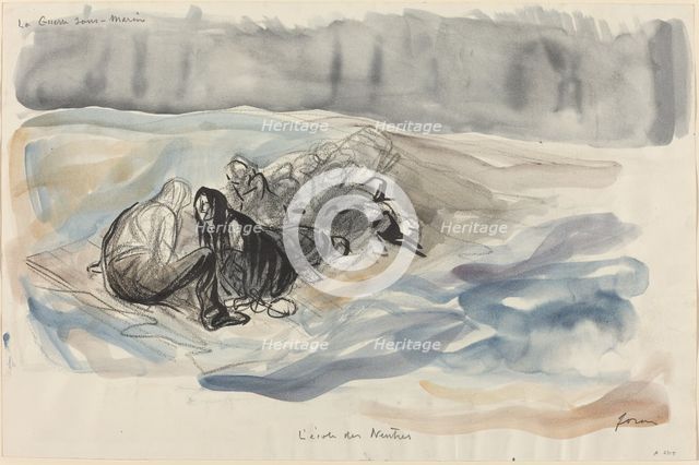 La Guerre sous-Marine. L'école des Neutres, c. 1914/1919. Creator: Jean Louis Forain.