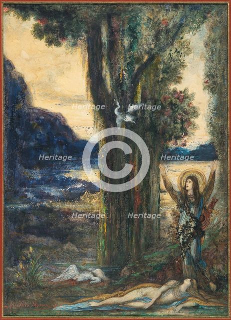 La Douleur d'Orphée (The Pain of Orpheus), c1887. Creator: Moreau, Gustave (1826-1898).