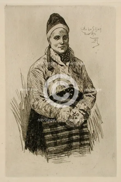 La Dalécarlienne, 1874. Creator: Félicien Rops.
