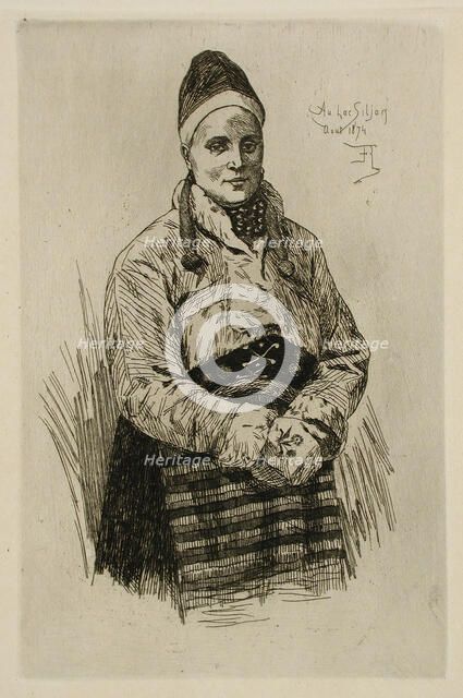 La Dalécarlienne, 1874. Creator: Félicien Rops.