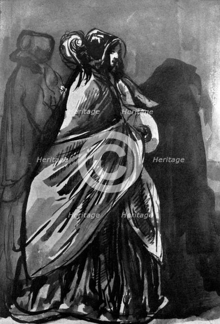 'La Dame Au Chale', 19th century, (1930).Artist: Constantin Guys