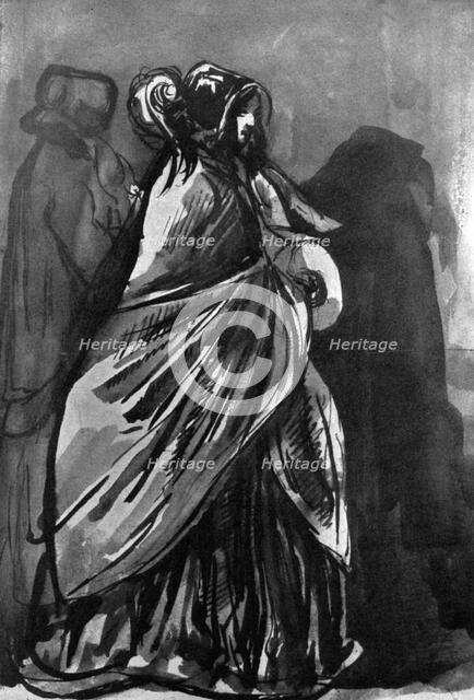 'La Dame Au Chale', 19th century, (1930).Artist: Constantin Guys