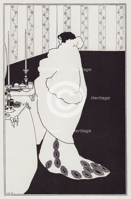 La Dame aux Camélias, 1894. Creator: Aubrey Beardsley.