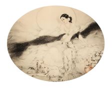 La Dame aux Camelias, 1927. Creator: Icart, Louis Justin Laurent (1888-1950)