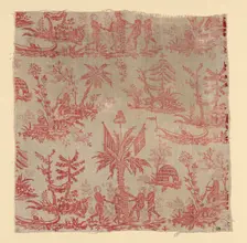 La Danse des Noirs (The Dance of the Blacks) (Furnishing Fabric), France, c. 1760. Creator: Christophe-Philippe Oberkampf