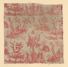 La Danse des Noirs (The Dance of the Blacks) (Furnishing Fabric), France, c. 1760. Creator: Christophe-Philippe Oberkampf