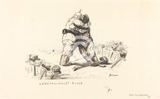 La Defaillance Russe, 1914/1919. Creator: Jean Louis Forain.