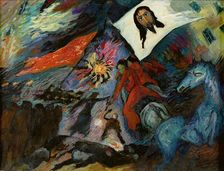 La démence - Revolution, . Creator: Werefkin; Marianne; von (1860-1938)