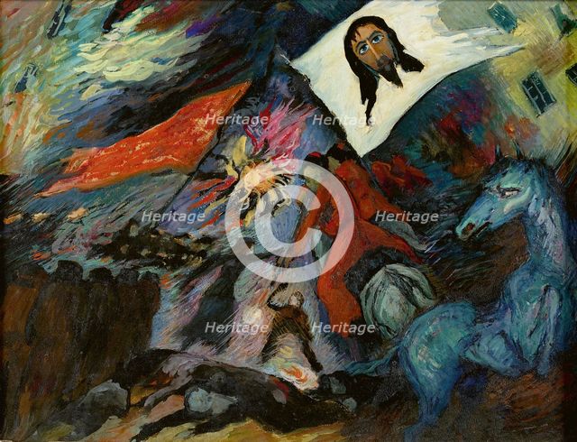 La démence - Revolution, . Creator: Werefkin; Marianne; von (1860-1938).