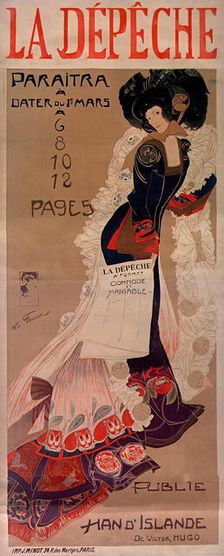 La Dépêche, c. 1900. Creator: Feure, Georges de