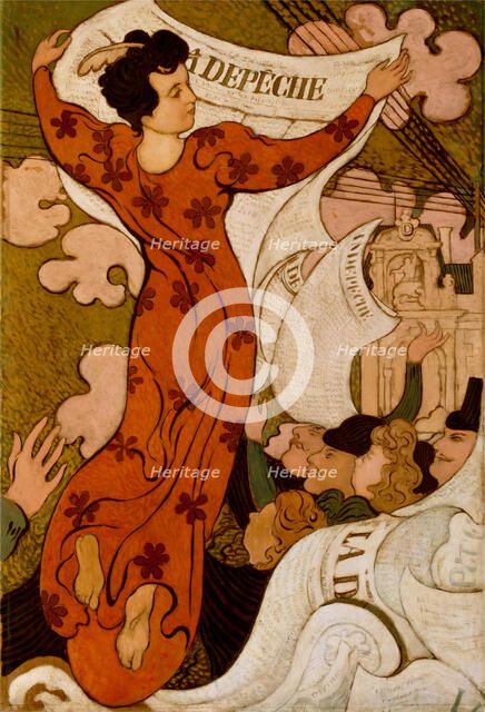 La Depêche de Toulouse, 1892. Creator: Maurice Denis.