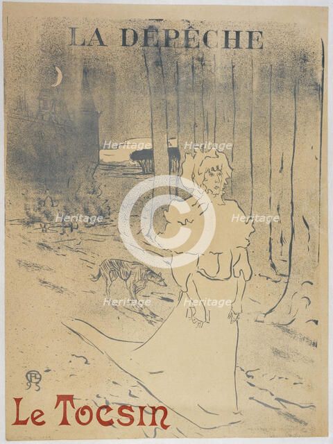 La Dépêche. Le Tocsin, 1895. Creator: Toulouse-Lautrec, Henri, de (1864-1901).