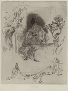 La Dernière Maja, 1880. Creator: Félicien Rops