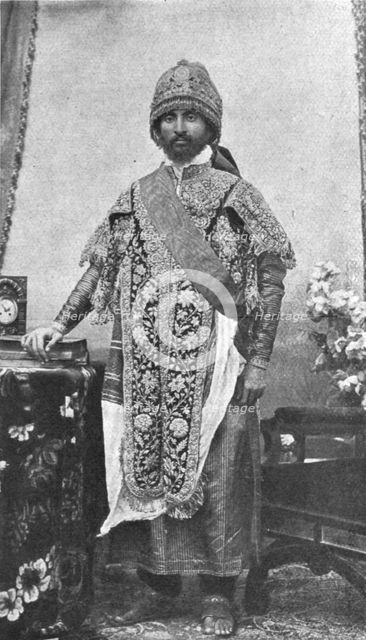 'La destitution du negus d'Abyssinie; le ras Tafari, regent d'Ethiopie et heritier du trone', 1916. Creator: Leon Yazidjian.