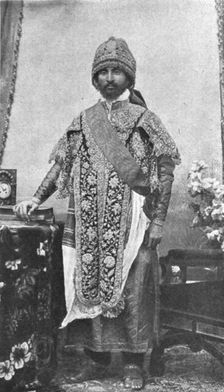 La destitution du negus d'Abyssinie; le ras Tafari, regent d'Ethiopie et heritier du trone 1916. Creator: Leon Yazidjian