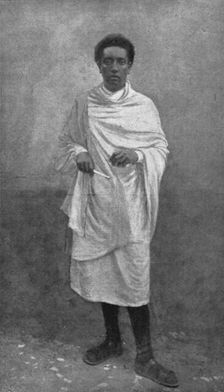 La destitution du negus d'Abyssinie; Lidje Yassou, le negus dechu 1916. Creator: MH Fay