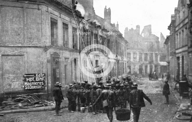 ''La Destruction de Cambrai; Cette destruction systematique de Cambrai...', 1918. Creator: Unknown.