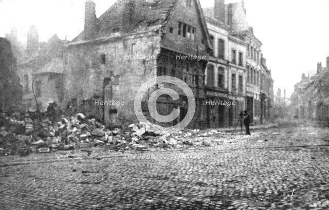 ''La Destruction de Cambrai; Cette destruction systematique de Cambrai...', 1918. Creator: Unknown.