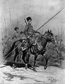 'La Diversion Russe; Les Avant-Gardes Cosaques 1914. Creator: Georges Bertin Scott