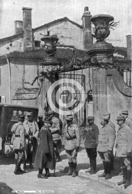 'La division du general Mangin a la peine et a l'honneur; Le general de Castelnau est venu..., 1916. Creator: Unknown.