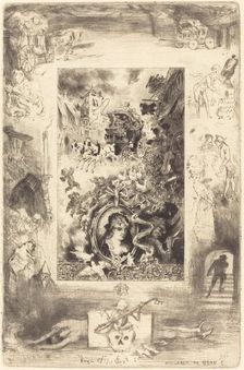 La Diligence de Beaucaire (The Diligence of Beaucaire), c. 1885. Creator: Felix Hilaire Buhot