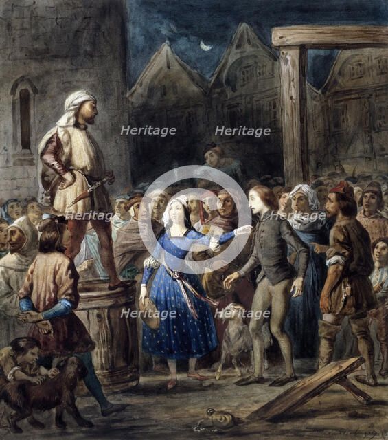 La Esmeralda, 1831. Creator: Boulanger, Louis Candide (1806-1867).