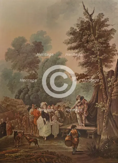 'La Foire De Village', (Village Fair), 1785, (1913). Artist: Charles-Melchior Descourtis.