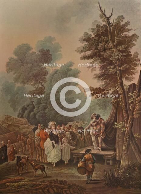 'La Foire De Village', (Village Fair), 1785, (1913). Artist: Charles-Melchior Descourtis.