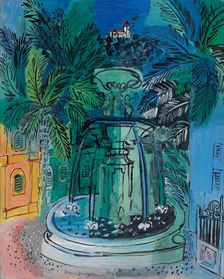 La fontaine à Hyères, 1927. Creator: Dufy, Raoul (1877-1953)