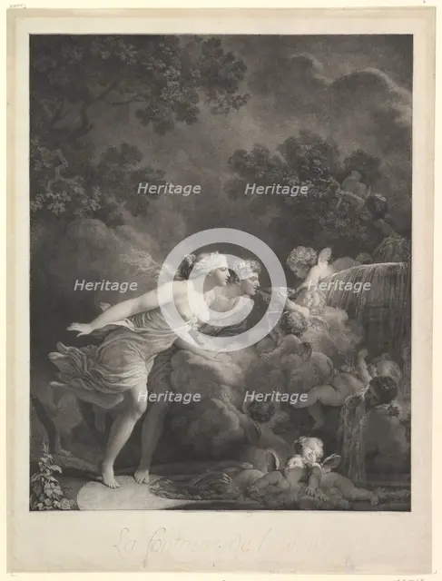 La Fontaine d'Amour, 1785. Creator: Nicolas-Francois Regnault.